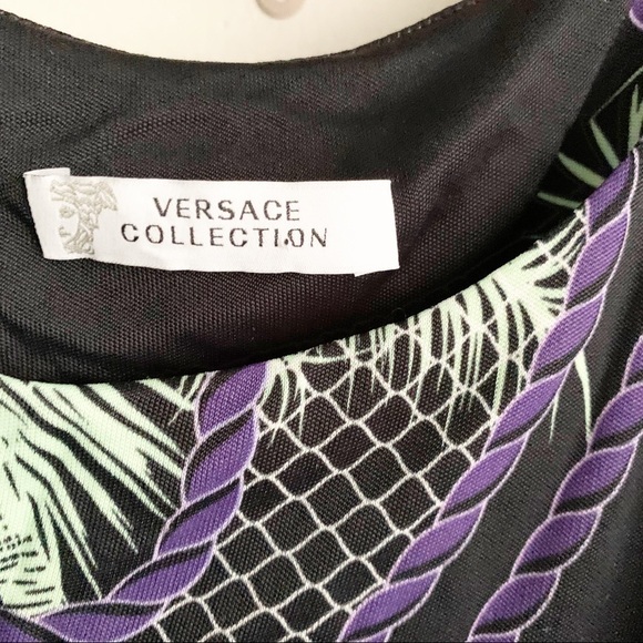 Versace Collection Tropical Print Dress - Picture 4 of 10